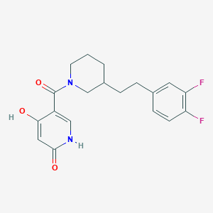 5-({3-[2-(3,4-difluorophenyl)ethyl]-1-piperidinyl}carbonyl)-2,4-pyridinediol