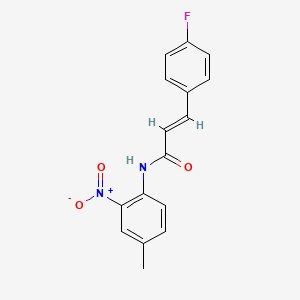 3-(4-fluorophenyl)-N-(4-methyl-2-nitrophenyl)acrylamide