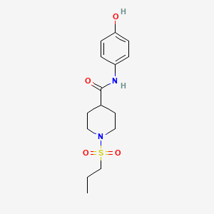 N-(4-hydroxyphenyl)-1-propylsulfonylpiperidine-4-carboxamide