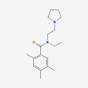 N-ethyl-2,4,5-trimethyl-N-(2-pyrrolidin-1-ylethyl)benzamide