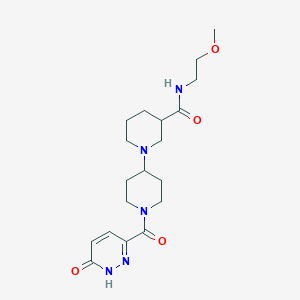 N-(2-methoxyethyl)-1'-[(6-oxo-1,6-dihydropyridazin-3-yl)carbonyl]-1,4'-bipiperidine-3-carboxamide