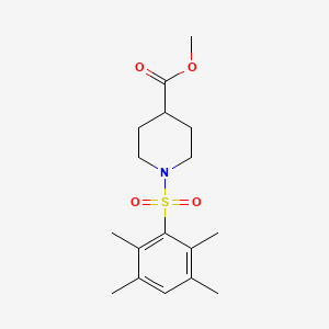 Methyl 1-(2,3,5,6-tetramethylphenyl)sulfonylpiperidine-4-carboxylate