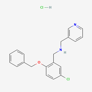 molecular formula C20H20Cl2N2O B5477279 [2-(benzyloxy)-5-chlorobenzyl](3-pyridinylmethyl)amine hydrochloride 