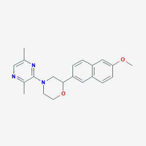 4-(3,6-dimethylpyrazin-2-yl)-2-(6-methoxy-2-naphthyl)morpholine