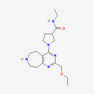 1-[2-(ethoxymethyl)-6,7,8,9-tetrahydro-5H-pyrimido[4,5-d]azepin-4-yl]-N-ethyl-3-pyrrolidinecarboxamide dihydrochloride