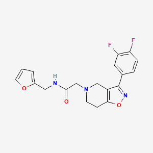 2-[3-(3,4-difluorophenyl)-6,7-dihydroisoxazolo[4,5-c]pyridin-5(4H)-yl]-N-(2-furylmethyl)acetamide