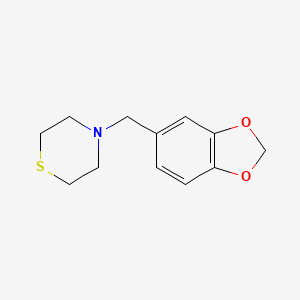 4-(1,3-benzodioxol-5-ylmethyl)thiomorpholine