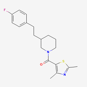 1-[(2,4-dimethyl-1,3-thiazol-5-yl)carbonyl]-3-[2-(4-fluorophenyl)ethyl]piperidine