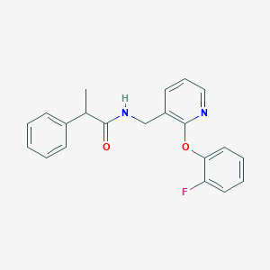 N-{[2-(2-fluorophenoxy)pyridin-3-yl]methyl}-2-phenylpropanamide