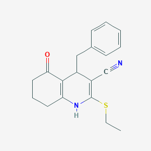 4-benzyl-2-(ethylthio)-5-oxo-1,4,5,6,7,8-hexahydro-3-quinolinecarbonitrile