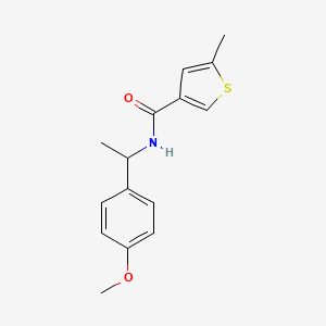 N-[1-(4-methoxyphenyl)ethyl]-5-methylthiophene-3-carboxamide