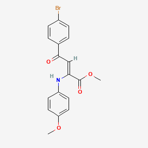 methyl (Z)-4-(4-bromophenyl)-2-(4-methoxyanilino)-4-oxobut-2-enoate