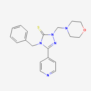 4-BENZYL-1-[(MORPHOLIN-4-YL)METHYL]-3-(PYRIDIN-4-YL)-4,5-DIHYDRO-1H-1,2,4-TRIAZOLE-5-THIONE