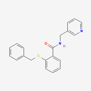 molecular formula C20H18N2OS B5477597 2-(benzylthio)-N-(3-pyridinylmethyl)benzamide 