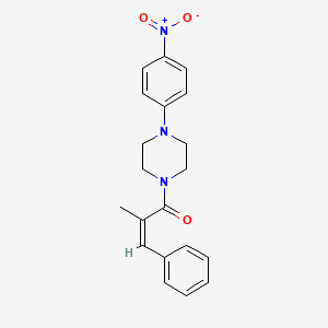 (Z)-2-METHYL-1-[4-(4-NITROPHENYL)PIPERAZINO]-3-PHENYL-2-PROPEN-1-ONE