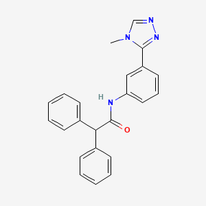 N-[3-(4-methyl-4H-1,2,4-triazol-3-yl)phenyl]-2,2-diphenylacetamide