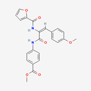 molecular formula C23H20N2O6 B5477696 Methyl 4-[(2E)-2-[(furan-2-YL)formamido]-3-(4-methoxyphenyl)prop-2-enamido]benzoate 