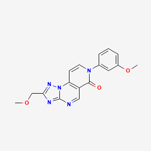 molecular formula C17H15N5O3 B5477738 2-(methoxymethyl)-7-(3-methoxyphenyl)pyrido[3,4-e][1,2,4]triazolo[1,5-a]pyrimidin-6(7H)-one 