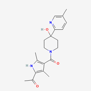 1-(4-{[4-hydroxy-4-(5-methylpyridin-2-yl)piperidin-1-yl]carbonyl}-3,5-dimethyl-1H-pyrrol-2-yl)ethanone