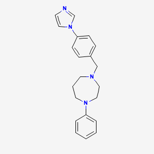 molecular formula C21H24N4 B5477751 1-[4-(1H-imidazol-1-yl)benzyl]-4-phenyl-1,4-diazepane 