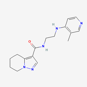 N-{2-[(3-methylpyridin-4-yl)amino]ethyl}-4,5,6,7-tetrahydropyrazolo[1,5-a]pyridine-3-carboxamide