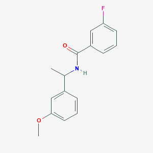 3-fluoro-N-[1-(3-methoxyphenyl)ethyl]benzamide