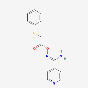 N'-{[2-(phenylthio)acetyl]oxy}-4-pyridinecarboximidamide