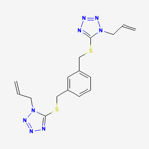 1-(PROP-2-EN-1-YL)-5-({[3-({[1-(PROP-2-EN-1-YL)-1H-1,2,3,4-TETRAZOL-5-YL]SULFANYL}METHYL)PHENYL]METHYL}SULFANYL)-1H-1,2,3,4-TETRAZOLE