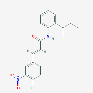 (2E)-N-[2-(butan-2-yl)phenyl]-3-(4-chloro-3-nitrophenyl)prop-2-enamide