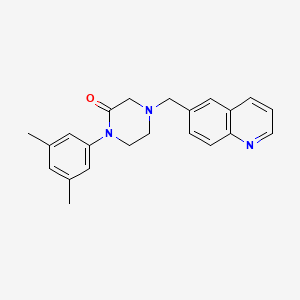 1-(3,5-dimethylphenyl)-4-(6-quinolinylmethyl)-2-piperazinone