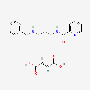 molecular formula C20H23N3O5 B5477953 Pyridine-2-carboxylic acid (3-benzylamino-propyl)-amide 