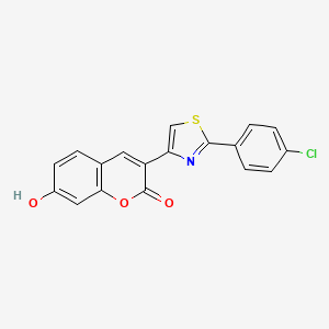 3-[2-(4-chlorophenyl)-1,3-thiazol-4-yl]-7-hydroxy-2H-chromen-2-one