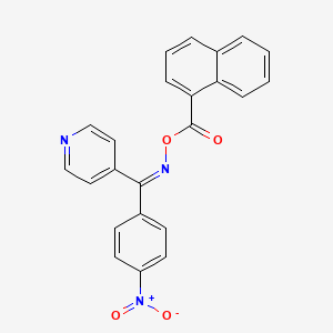 [(Z)-[(4-nitrophenyl)-pyridin-4-ylmethylidene]amino] naphthalene-1-carboxylate