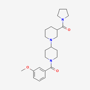 1'-(3-methoxybenzoyl)-3-(pyrrolidin-1-ylcarbonyl)-1,4'-bipiperidine