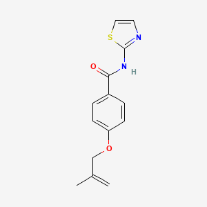 4-[(2-methyl-2-propen-1-yl)oxy]-N-1,3-thiazol-2-ylbenzamide