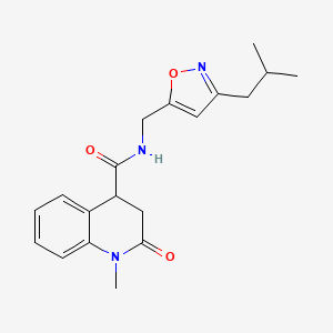 N-[(3-isobutylisoxazol-5-yl)methyl]-1-methyl-2-oxo-1,2,3,4-tetrahydroquinoline-4-carboxamide