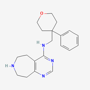 N-[(4-phenyltetrahydro-2H-pyran-4-yl)methyl]-6,7,8,9-tetrahydro-5H-pyrimido[4,5-d]azepin-4-amine