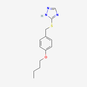 3-[(4-butoxybenzyl)thio]-4H-1,2,4-triazole