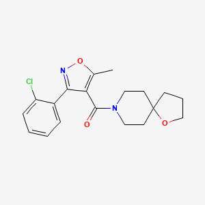 8-{[3-(2-chlorophenyl)-5-methyl-4-isoxazolyl]carbonyl}-1-oxa-8-azaspiro[4.5]decane