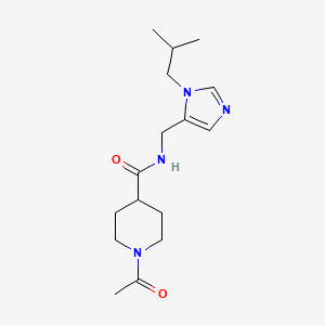 1-acetyl-N-[(1-isobutyl-1H-imidazol-5-yl)methyl]piperidine-4-carboxamide