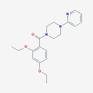 molecular formula C20H25N3O3 B5478281 (2,4-DIETHOXYPHENYL)[4-(2-PYRIDYL)PIPERAZINO]METHANONE 