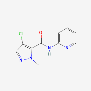 4-chloro-1-methyl-N-(pyridin-2-yl)-1H-pyrazole-5-carboxamide