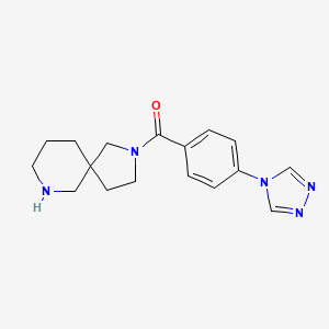 2-[4-(4H-1,2,4-triazol-4-yl)benzoyl]-2,7-diazaspiro[4.5]decane hydrochloride