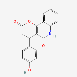 4-(4-hydroxyphenyl)-4,6-dihydro-2H-pyrano[3,2-c]quinoline-2,5(3H)-dione