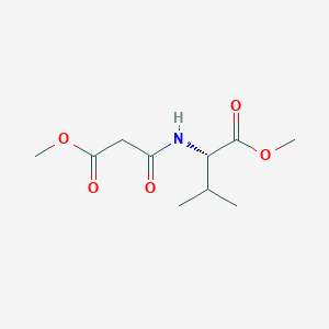 molecular formula C10H17NO5 B547838 (S)-2-[2-(Methoxycarbonyl)acetylamino]-3-methylbutanoic acid methyl ester 