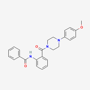 N-(2-{[4-(4-methoxyphenyl)-1-piperazinyl]carbonyl}phenyl)benzamide