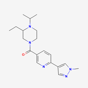 2-ethyl-1-isopropyl-4-{[6-(1-methyl-1H-pyrazol-4-yl)pyridin-3-yl]carbonyl}piperazine