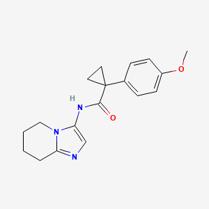 1-(4-methoxyphenyl)-N-(5,6,7,8-tetrahydroimidazo[1,2-a]pyridin-3-yl)cyclopropanecarboxamide