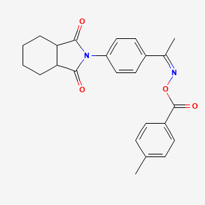 2-(4-{N-[(4-methylbenzoyl)oxy]ethanimidoyl}phenyl)hexahydro-1H-isoindole-1,3(2H)-dione