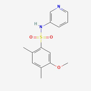 [(5-Methoxy-2,4-dimethylphenyl)sulfonyl]-3-pyridylamine